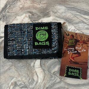 Dime Bags Blue and Black Wallet